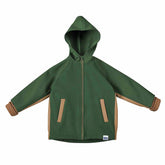 Jacheta cu gluga din softshell impermeabil, pentru bebelusi si copii, model Mushroom
